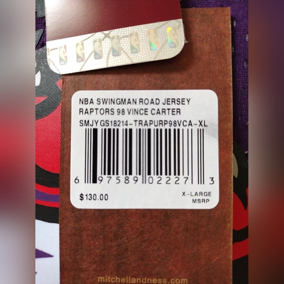 Mitchell & Ness Carter 98-99 Swingman Hardwood Classic NBA road Jersey - Picture 5 of 6